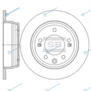SD1081_диск тормозной задний!| KIA Ceed| Hyundai i30 1.4-2.0|1.6 CRDi 06>