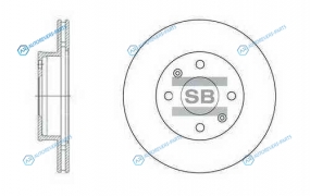 SD2010_диск тормозной передний!| Hyundai i10 1.0-1.2 08>| KIA Picanto 1.0-1.2 04>