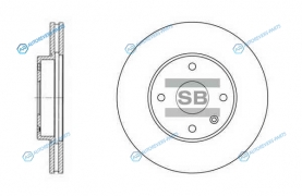 SD3007_диск тормозной передний!| Chevrolet Epica 2.0|2.5|2.0D 05>