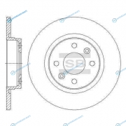 SD3049_диск тормозной передний!| Renault Logan 1.4|1.6 04>