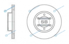 SD4004_диск тормозной передний!| Toyota Land Cruiser 4.0|3.0D-4D 03>