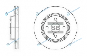 SD4006_диск тормозной передний!| Toyota Corolla 1.4-1.8 01>