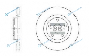 SD4021_диск тормозной передний!| Toyota RAV4 2.0|2.2D 06>