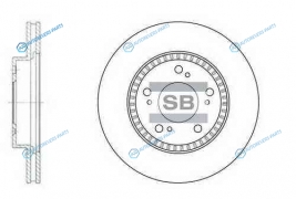 SD4101_диск тормозной передний!| Honda CR-V|Prelude 2.0-2.3 94>