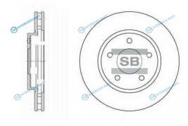 SD4315_диск тормозной передний!| Mitsubishi Lancer 1.5|1.8|2.0 Di-D 08>