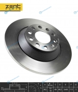 Z06152_диск тормозной задний!| Audi A6 2.4-3.2|2.0|3.0TDi 04>