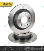 Z06168_диск тормозной задний!| Chevrolet Cruze| Opel Astra J 1.6|1.8|1.7D|2.0CDi 09>