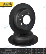 Z06282_диск тормозной задний!| Nissan Tiida|Cube 1.6|1.8|1.5dCi 07>