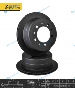 Z06291_диск тормозной задний!| Toyota Land Cruiser 100 4.2TD|4.7 98>