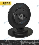 Z06292_диск тормозной задний!| Peugeot 307| Citroen C4 04>