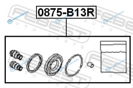 0875-B13R Ремкомплект тормозного суппорта | зад правлев