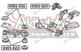 0301-022 Подушка дифференциала | зад правлев
