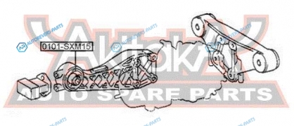 0101-SXM15 Сайлентблок подушки дифференциала