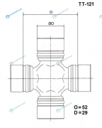 TT-121 Крестовина карданного вала TOYO