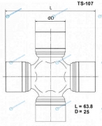 TS-107 Крестовина карданного вала TOYO