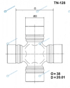 TN-128 Крестовина карданного вала TOYO