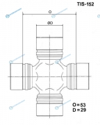TIS-152 Крестовина карданного вала TOYO