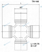 TN-148 Крестовина карданного вала TOYO