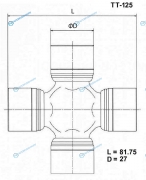 TT-125 Крестовина карданного вала TOYO