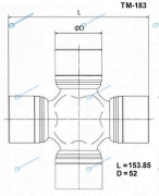 TM-183 Крестовина карданного вала TOYO