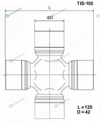 TIS-155 Крестовина карданного вала TOYO