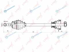 CD-6305 Привод в сборе | перед лев