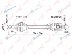 CD-1041 Привод в сборе | перед лев