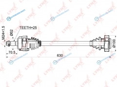 CD-5307 Привод в сборе | зад правлев