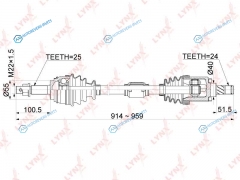 CD-1092 Привод в сборе | перед прав|