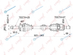 CD-1065A Привод в сборе | перед прав|