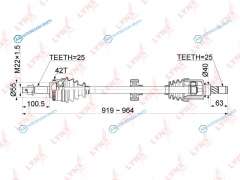 CD-1090A Привод в сборе | перед прав|