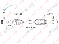 CD-1116 Привод в сборе | перед прав|