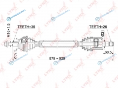 CD-1141 Привод в сборе | перед прав