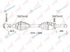 CD-1083 Привод в сборе | перед прав|