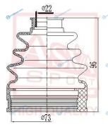 ASBT-INJ10B Пыльник ШРУСа (комплект без смазки)