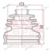 ASBT-INE83 Пыльник ШРУСа внутренний (комплект без смазки)