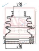 ASBT-INP12 Пыльник ШРУСа (комплект без смазки)