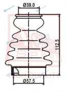 ASBT-144 Снят с производства Пыльник ШРУСа (комплект без смазки)