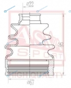 ASBT-INCY2 Пыльник ШРУСа (комплект без смазки)