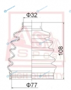 ASBT-CA2 Пыльник ШРУСа внешний (комплект без смазки)