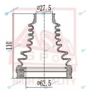 ASBT-INXE70 Пыльник ШРУСа (комплект без смазки)