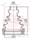 ASBT-INA61 Пыльник ШРУСа внутренний (комплект без смазки)