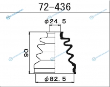 72-436 Пыльник ШРУСа внутреннего