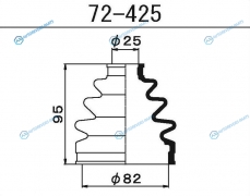 72-425 Пыльник ШРУСа внешнего
