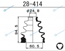 28-414 Пыльник ШРУСа внутреннего