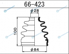 66-423 Пыльник ШРУСа внешнего