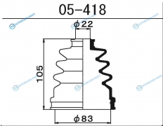 05-418 Пыльник ШРУСа внутреннего