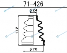 71-426 Пыльник ШРУСа внутреннего
