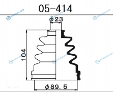 05-414 Пыльник ШРУСа внутреннего