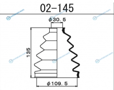02-145 Пыльник ШРУСа внешнего